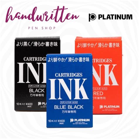 jual platinum fountain  ink cartridge tinta fountain  shopee