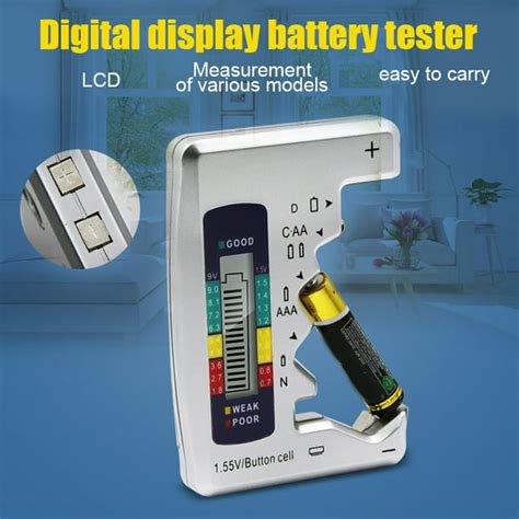 Universal Battery Tester Checker Meter For Aa Aaa C D N 155v 9v Button Cell