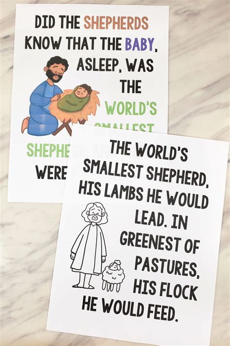 The World S Smallest Shepherd Flip Chart And Lyrics Primary Singing