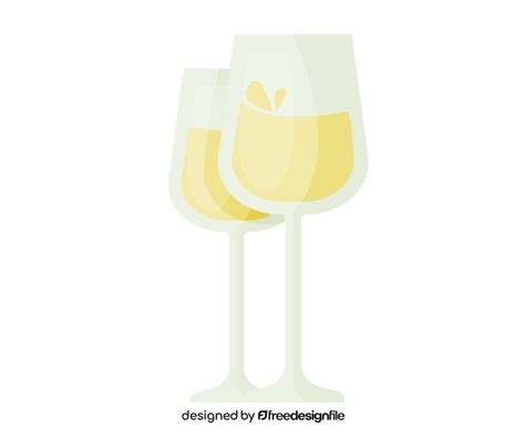 Glasses Of White Wine Clipart Free Download