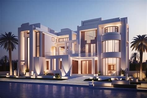 Visualizaci N D De Una Villa En Dubai Arquitectura Moderna