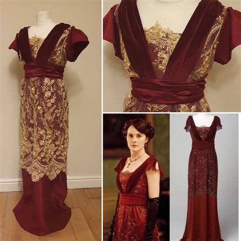 Downton Abbey Inspired Dress Evening Dress Gown Edwardian Etsy