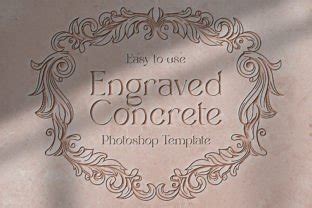 Engraved Concrete Template Graphic By Sko Creative Fabrica