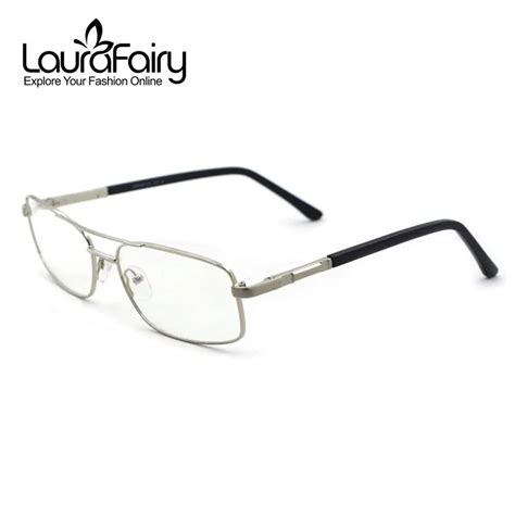 Laurafairy Classic Oversize Eyeglasses Frames Men Double Bridge Spring Arm Glasses Frame Oculos