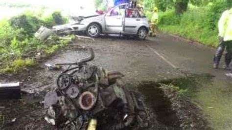 Man Airlifted To Hospital After Engine Is Ripped Out Of Car In Crash