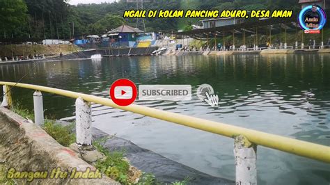 Kolam Pancing Air Masin Aduro Desa Aman Bangau Itu Indah Youtube