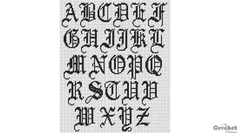 Filet crochet alphabet - MyCrochetPattern