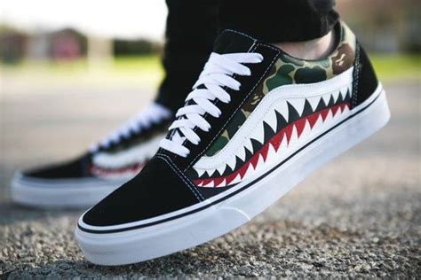 Bape Camo Vans Old Skool The Custom Movement Cool Vans Shoes Bape Vans Bape