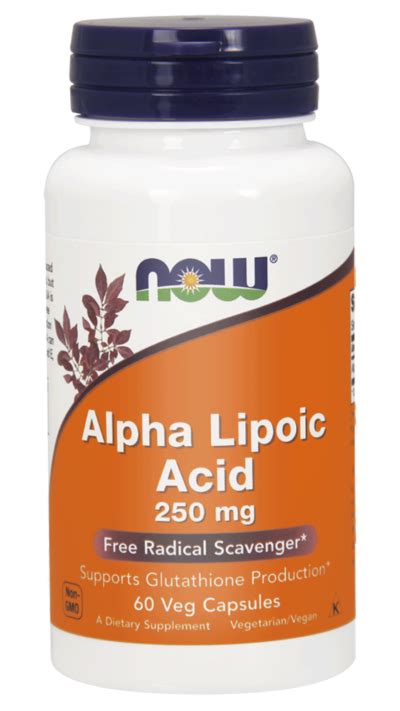 Now Foods Alpha Lipoic Acid Mg Alfa Kwas Ala Kaps Sklep Now Foods