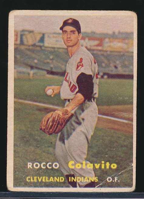 Lot Detail 1957 Topps Baseball 212 Rocky Colavito RC