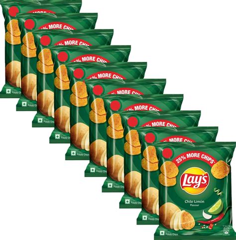 Buy Unique Lays Chile Limon Potato Chips 325g Pack Of 10 Online At