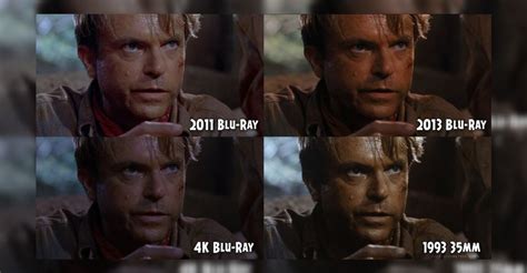 Each Jurassic Park Blu Ray Releases Has Entirely Different Coloring