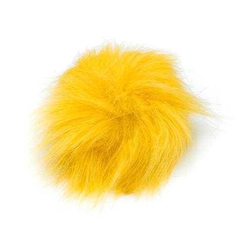 POMPON DO CZAPKI EKO FUTRO LIS 12CM ŻÓŁTY 12557222992 Allegro pl