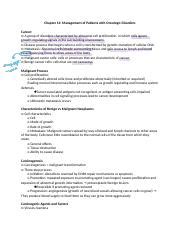 Chapter 12 Management Of Patients With Oncologic Disorders Docx