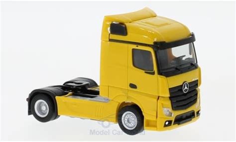 Miniature Mercedes Actros 1 87 Herpa Streamspace 2 5 Jaune 2018