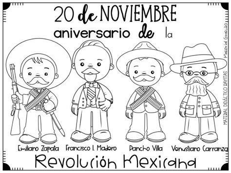 Pin De Maestra Anita En Noviembre Revolucion Mexicana Para Colorear