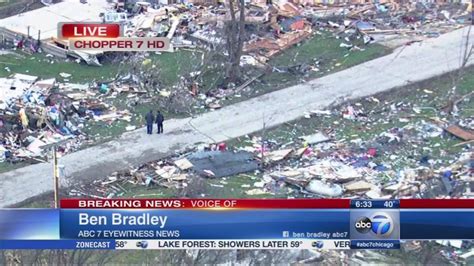 Rochelle Fairdale Il Tornado Damage Cleanup Begins Dead