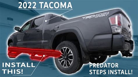 Predator Steps Install On The 2022 Toyota Tacoma Trd Sport Easy Diy