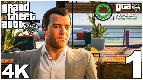 GTA 5 Redux Graphics Mod Gameplay Walkthrough Part 1 Mission Prologue