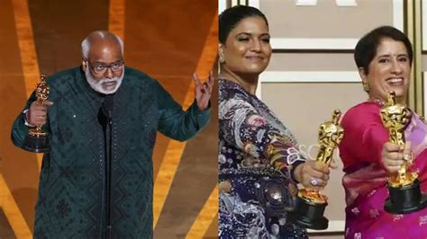 Oscars 2023 Full Winners List Rrrs Naatu Naatu The Elephant Whisperers Make India Proud