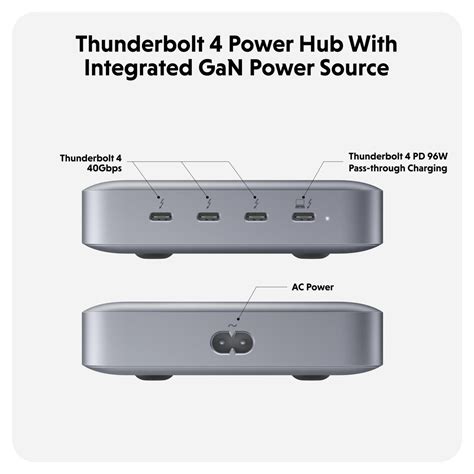 Hub Usb C Hyperdrive Thunderbolt 4 Power Hub Mac Center