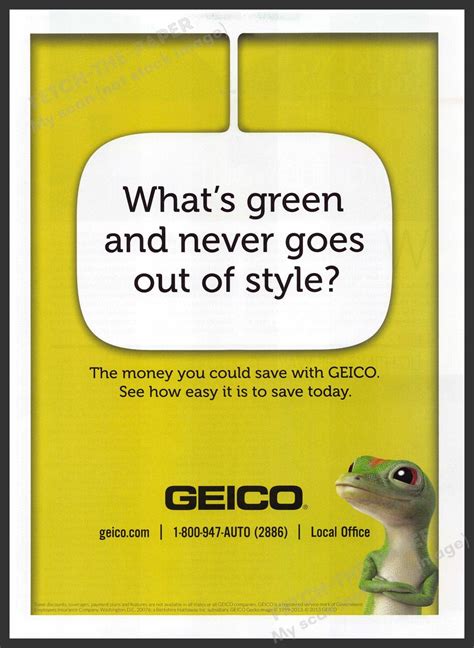 Geico Print Ads GEICO: The First 40 Years By William K. Klingaman