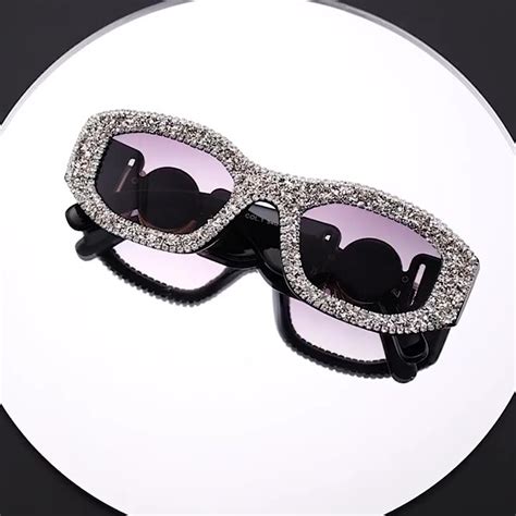 Small Frame Diamond Sunglasses Uv400 Glasses Luxury Sunglasses Women Diamond Frame Sunglasses ...