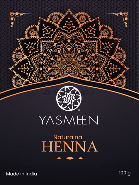 Yasmeen Naturalna Henna Farba Do W Os W G Zapach Orientu Pl