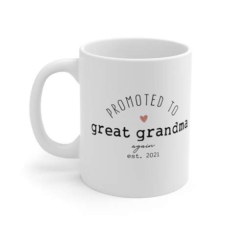 Great Grandma Grandpa Again Mug Set Pregnancy Announcement Etsy