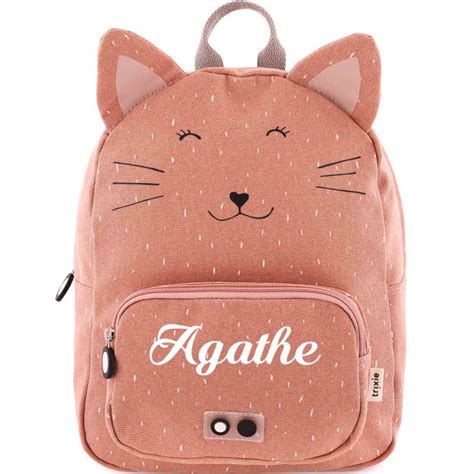 Sac Dos Maternelle Personnalis Mrs Cat