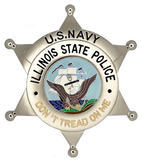 ILLINOIS STATE POLICE STAR BADGE: U.S. Navy - Chicago Cop Shop