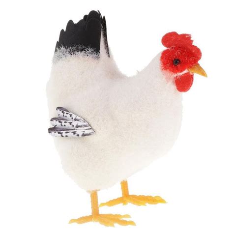 Artificial Realistic Chicken Figure Outdoor Garden Home Decor Hen