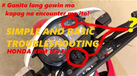 Simple Troubleshooting For Honda Xrm Fi Youtube