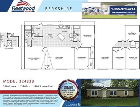 Discover Fleetwood Mobile Home Floor Plans Your Key To A Dream Home