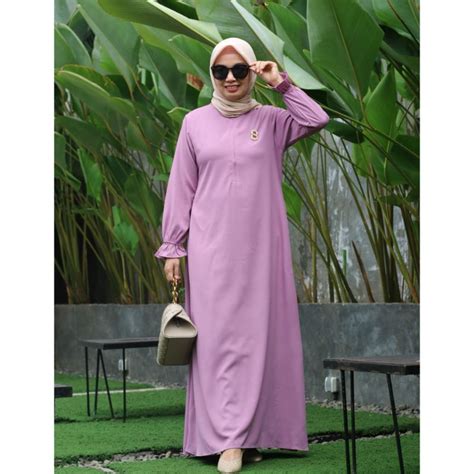 Jual Janna Dress Gamis Busui Bumil Polos Harian Basic Shopee Indonesia