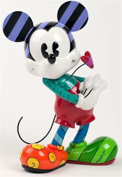 Romero Britto Retro Mickey Mouse Figurine Large Images At Mighty Ape Nz