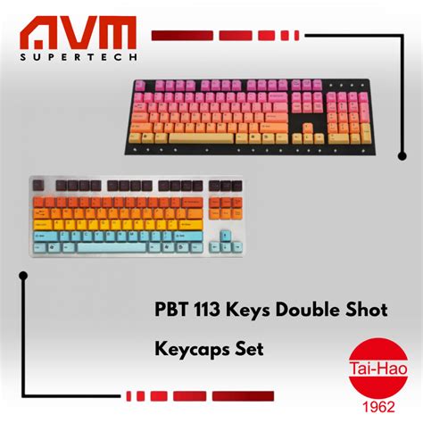 Avm Tai Hao Pbt Keys Double Shot Keycaps Set Hawaii Sunshine