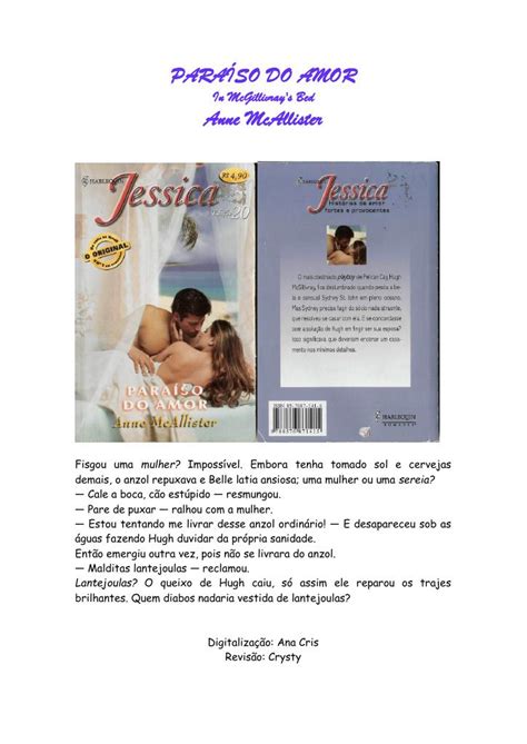 Jessica Anne Mcallister O Paraiso Do Amor Doc Powered By Box