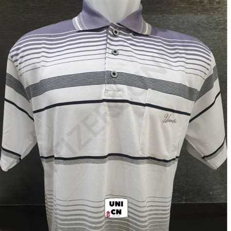 Jual Unitizer Uxl Xl Kaos Polo Kerah Wangki Salur Full Katun