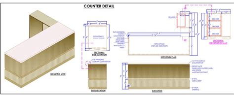 Reception Table Plan Elevation And Isometric View DWG File Plan N