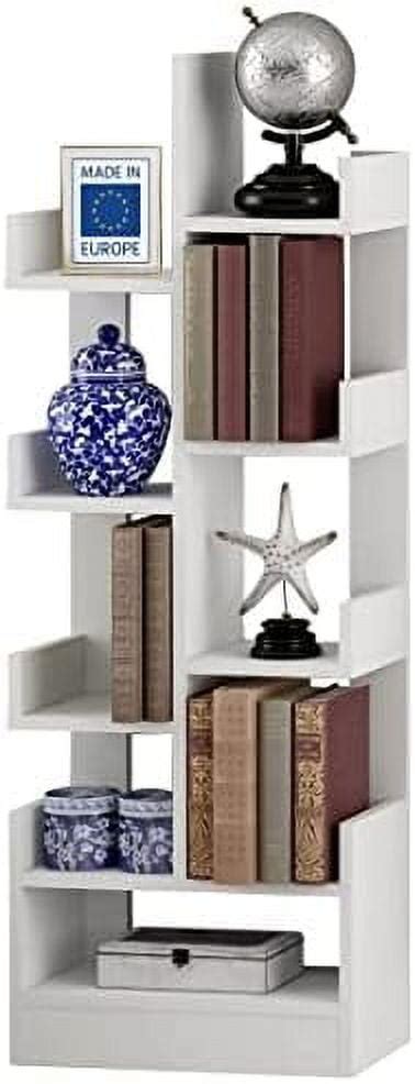 Tjunbolife Modern Tree Book 9 Compartment Tree Bookshelf Geometric