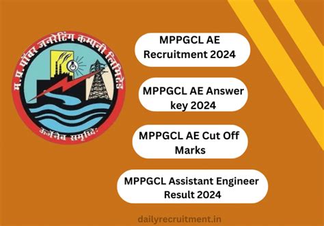 MPPGCL Assistant Engineer AE Answer Key 2024 LINK Get MPPGCL AE