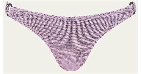 Bond Eye Swim Scene Ring Bikini Bottoms In Pink Lyst