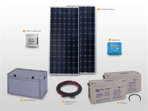 Kit Solaire Autonome W V Kwh Equipement Energie