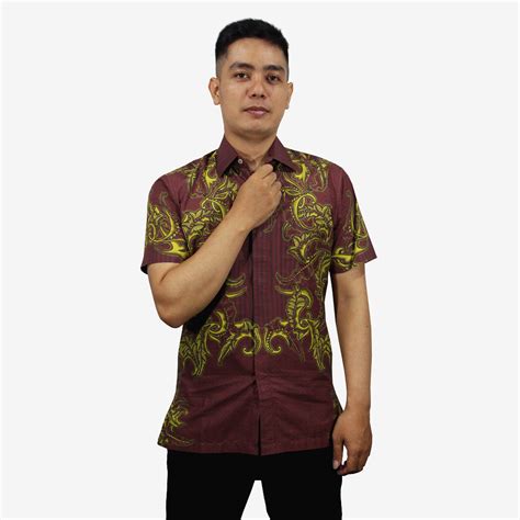 Jual Batik Semar Kemeja Lengan Pendek Pi Dgt Sumping Sumampir All