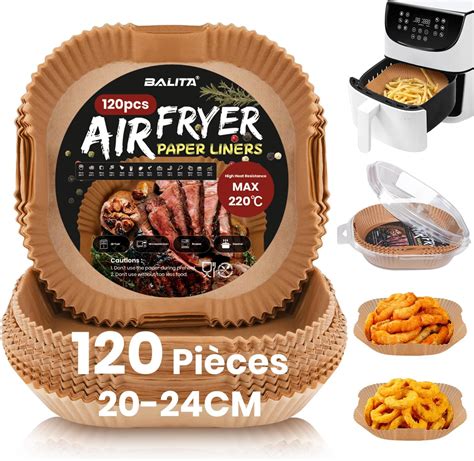 Pi Ces Papier Cuisson Air Fryer Cm Carr Papier Sulfuris