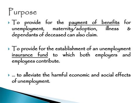 Ppt Theme 5 Unemployment Insurance Act 63 Of 2001 Powerpoint