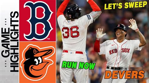 Red Sox Vs Baltimore Orioles Game Highlights September 08 2023 Mlb Highlights Mlb Season