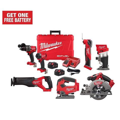 Milwaukee M18 Fuel 18 Volt Lithium Ion Brushless Cordless Combo Kit 4 Tool With Multi Tool