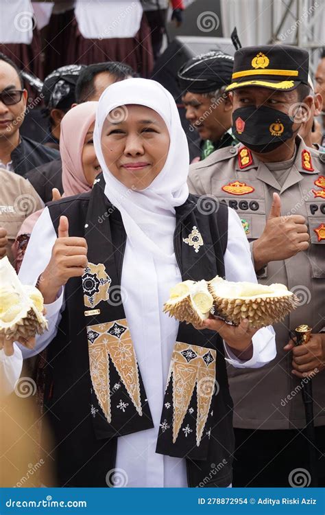 Khofifah Indar Parawansa Governor Of East Java On Sumberasri Durian